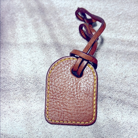 Brown Leather Keychain - Picture 1 of 3